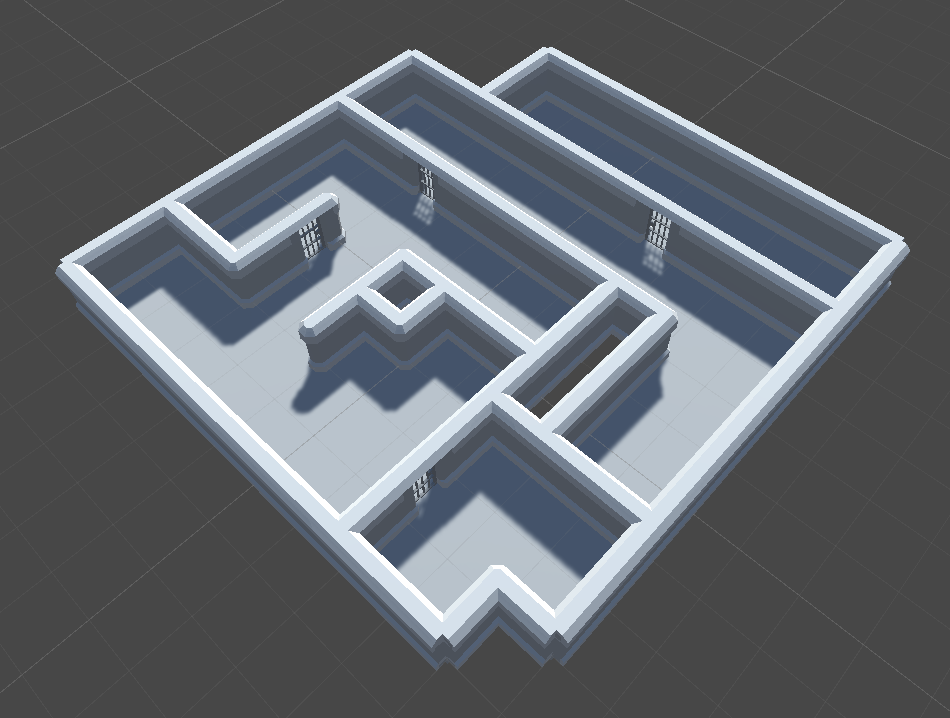 Dungeon generation with pathing